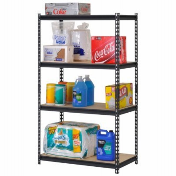 Edsal Mfg 36x18x60 4 Shelf Unit UR-364BLK